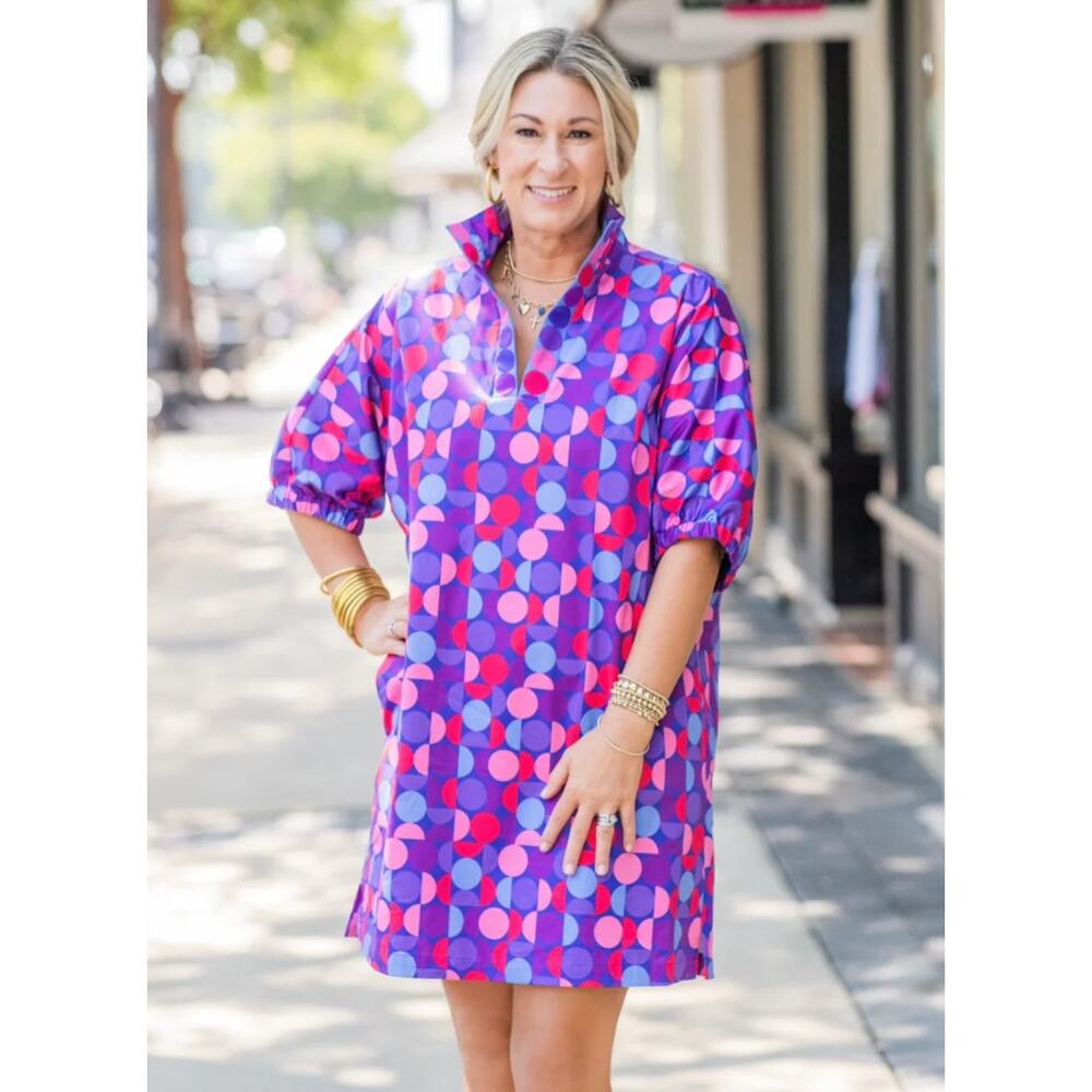 NEW Emily McCarthy Bauhaus Cotton Poppy Dress size XXS